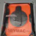 SEYMAC stock Case for iPad 9th/ 8th/ 7th Generation 10.2'', Shockproof with Screen Protector, Pencil Holder [360 Rotating Hand Strap] & Stand, for iPad 10.2 inch 2021-2019 (Brightorange)
