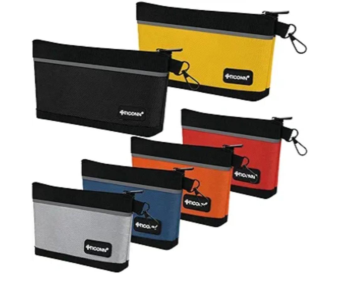 TICONN Small Tool Pouches with Zipper(6 Pack)