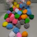 Very Large Assorted Pom Poms for DIY Creative Crafts Decorations, Assorted Colors (50Pack 2.5 Inch)