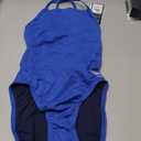 Speedo Womens Swimsuit One Piece Endurance+ Cross Back Solid Adult Team Colors (Blue) Size 28