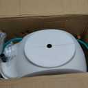 Retractable Garden Hose Reel,1/2 Inch x 100ft Wall Mounted Hose Wall,180 Swivel Bracket,With Built-in Nozzle,Slow Retraction Any Length Lock.