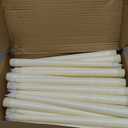 Funtery 48 Pcs Flameless LED Taper Candles Battery Operated Candles Bulk Realistic LED Candlesticks Flickering for Wedding Church Graduation Party Home Decor(Ivory,Classic Style)