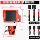 TMEDW 2 Pack Magnetic Bit Holder for Milwaukee M12 GEN3, Magnetic Tool Holder with Two Screws