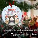 3 x Guinea Pig Christmas Ornament 2025  Guinea Pig Celebrate Christmas Decor, Cute Animals Ornament - Hamster Holiday Tree Decoration, Xmas Gift for Animal Lovers & Pet Owners