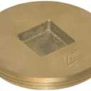 Eastman 4 Inch Cast Brass Cleanout Plug, Countersunk Design for Flush Fit, 42035
