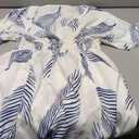 Verdusa Women's Summer Vacation Beach Dress Hawaiian Maxi Dresses Tropical Cold Shoulder Sundress Cruise Outfits 2026 Blue and White X-Large