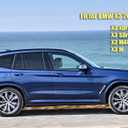 Window Visors Rain Guards Compatible with BMW X3 2018-2024 | 30i M40i X3M, Wind Deflectors, Sun Shield Visors, Tape-On, Set of 4, Black