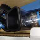 Geedel Rotary Cheese Grater Cheese Shredder - Upgraded 5-in-1 Cheese Grater with Handle and Strong Suction Base, Multi-purpose Vegetable Slicer Ice Shaver Nuts Grinder for Ice, Vegetables, Fruit, Nuts (Black Blue)