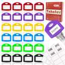 30-Pack Silicone Key Tags Color-Coded, Write-On and Water-Resistant Key Labels for Home and Office Organization Tnkcter