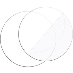 Clear Circle Sheet, 2 PCS 14 Inch Acrylic Disc 2mm Thick Transparent Plexiglass Round Plastic Sheet