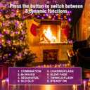 Nisocy 200 LED String Lights Outdoor Waterproof  Purple Orange Fairy Lights with Plug, Connectable Christmas Tree Lights for Patio, Garden, Bedroom, Wedding, Party, Decor (66FT)