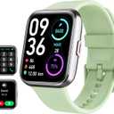 Tensky Smart Watch for Men Women(Call Receive/Dial), Alexa Built-in, 1.8" Touch Screen Fitness Tracker with Heart Rate Sleep Tracking, 100 Sports Modes, 5ATM Waterproof Smartwatch for Android iPhone (Green)