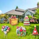 Super Brothers Birthday Party Supplies, Super Brothers Yard Lawn Sign Birthday Decorations,Boys Video Games Birthday Party Decorations(5PCS)