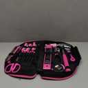 89 Piece Pink Tool kit, Ladies Hand Tool Set with Easy Carrying Round Pouch Household Tool Kit Perfect for DIY, Home Maintenance and Dorm Repair