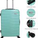 Luggage Sets 3 Piece(20/24/28)-Suitcase Set- Luggage with Wheels-PC + ABS Durable Lightweight Rotating hardshell suitcase 5PCS(Mint Green)…