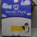 Nordic Pure 16x25x1 (15 1/2 x 24 1/2 x 3/4) Pleated MERV 13 Air Filters 4 Pack