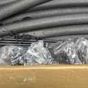 14Ft 8 Pcs Trampoline Curved Poles Replacement with Enclosure Net, Trampoline Curved Pole, Plastic T Connector, Fiberglass Rods, Mounting Hardware, Foam Padding