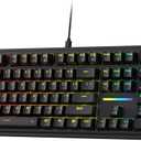 Redragon K745 Wired Gasket RGB Gaming Keyboard, 108 Keys Mechanical Keyboard w/Extra 4 Hotkeys, Upgraded Hot-swappable Socket, 5-Layer Noise Dampening, Creamy & Thocky Custom Linear Switch (Essential Black)