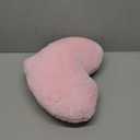 XIAIJIA Heart Pillow Pink Heart Shaped Pillow Soft Rabbit Fur Small Decorative Pillow for Bed Heart Cushion for Couch Girls Women Day Gift