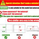 240358926 Fridge Safe Spill Shelf Compatible with Frigidaire Kenmore, 240358908 240358925 Refrigerator Shelf Replacement Replace AP4527268 1613985 240358902 PS2581463 241730402 240358907 240358917