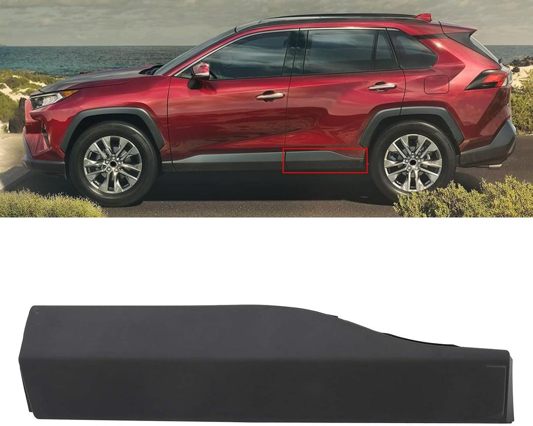 Rear Door Lower Molding Trim Panel Fit for RAV4 2019 2020 2021 2022, Left Driver Side