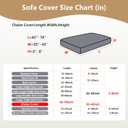 Yoovat Couch Cushion Covers for Sofa Couch Covers Wear-Resistant Universal Sofa Cover Washable Stretch for Sectional Slipcovers (Texture-Light Coffee, Chaise Cover) 40"D x 69.98"W x 6"H