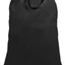 Cotton Canvas Laundry Bag with Handles & Drawstring Straps, Heavy Duty Extra Large Laundry Bags for Laundromat and Household, 25.5x34 Inch, Black