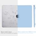 B BELK Compatible with MacBook Air 13 inch Case M1 2022 2021 2020 2019 2018 A2337 A2179 A1932 Touch ID,Matte Plastic Hard Shell+Keyboard Cover+Screen Protector for MacBook Air 13.3 inch Case,Airy Blue