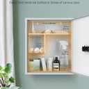 Uniclife Locking Medicine Cabinet, Large Medication Lock Cabinet with Code, 14 Inch