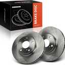 A-Premium 10.83 inch (275mm) Front Vented Disc Brake Rotors Compatible with Toyota Models - Tacoma 2005-2015, 5 Lug Models Only, 2-PC Set