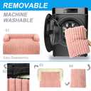 Wn's Day Luxurious Dog Couch Bed, Washable Calming Dog Couch Cover, Removable Couch Protector for Dogs, Waterproof Sofa Bed, Pet Bed Mats for Couch, Pet Couch Covers for Sofa(Pink, XXL)