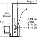 Eaz-Lift Ball Mount Shank | Features an Adjustable Design, Powder-Coated Finish, and Fits a 2-inch x 2-inch Receiver (48132)
