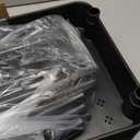 Laiensia Multifunction Utility Rolling Cart, 5-Tier Plastic & Metal Storage Organizer, Black, Lockable Wheels, Modern Style, Indoor Use