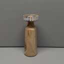 HD Designs Wood Large Candle Holder 10"