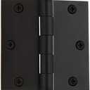 Nostalgic Warehouse Ball-Tip Residential Door Hinge with Square Corners, 3.5" (Oil Rubbed Bronze)