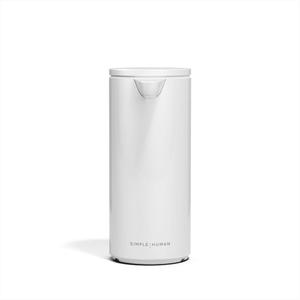 simplehuman 9 oz. Touch-Free Automatic Rechargeable Sensor Pump, White Stainless Steel, New