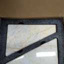 Marble BookendsNatural Decorative Bookend for Shelves, Non-Skid Book End for Heavy Books, Idea Book Stoppers & Holder for Desk Bookshelf Decor, Modern Home Decor Cream Color Book Ends, Set of 2