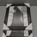 GraduationMall 8x10 Picture Frames, Real Glass, Display Photos for Wall or Tabletop, Mahogany with Gold Beads, 2-Pack