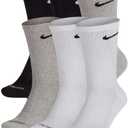 Nike Men's Everyday Plus Cushion Crew Socks (Large, Multi)