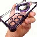 Case Compatible with Samsung Galaxy A15 5g Phone Case softcase Protective with Ring Stand Clear Phone Cover for Samsung a15 5g case Cute,Purple