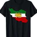 Iran Flag with Lion Tshirt, Medium