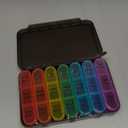 Daviky Pill Organizer 3 Times a Day, Daily Pill Box 7 Day, Weekly Cases Medicine Organizers to Hold Vitamins and Medication