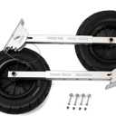 Seamax Deluxe 4 by 4 Boat Launching Dolly with 14" Wheels System, Commercial Grade Quality for Inflatable Boat and Aluminum Boat Max Loading 600Lb