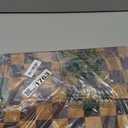 100% Organic Acacia Wood Cutting Board 16.5" x 11.6" End Grain Checkered Wooden Cutting Board for Kitchen,Premium Butcher Block with Deep Juice Groove, Built-In Handle & Non-Slip Pads