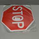 2-pack Stop Signs Red Stop Signage Aluminum Traffic Sign Warning Sign with 2 Pre-drilled Mount Holes, 30 X 30 cm
