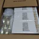 BESTVIP 700 PCS Gold Dinnerware Set for 100 Guests, Plastic Dinnerware Set for Party, Christmas, Include: 200 Plastic Plates, 100 Gold Silverware, 100 Cups, 100 Paper Napkins