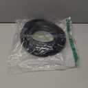 40 Feet Self-Adhesive Rubber Weather Stripping Fits Big Gaps, Extra Thick Rubber Door Weather Stripping Door Seal Strip for Door Frame Door Insulation Strip Waterproof(Black)