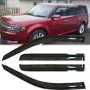 4pcs Original Shatterproof Rainproof Side Window Wind Deflectors Tape on Sun Rain Guards Durable Vent Window Visors Compatible with 2009-2019 Ford Flex 94079
