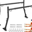 JY PERFORMANCE Truck Ladder Racks 800Ibs Capacity Extendable Pick-up Truck Bed Ladder Rack, Universal Heavy Duty (NO Drilling)
