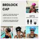 Extra Large Swim Cap for Long Hair and Braids, Swimming Cap for Women Dreadlocks Thick Curly Hair Waterproof Silicone Swim Caps Keep Your Hair Dry (Black)